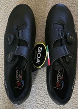 Scarpe ciclismo strada Vittoria Veloce Carbon BOA taglia 43 nero nero