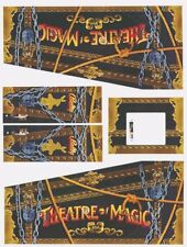 KIT COMPLETO DECALS CABINET FLIPPER PINBALL THEATRE OF MAGIC BALLY