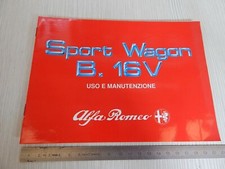 SUPPLEMENTO AL MANUALE USO MANUTENZIONE ORIGINALE ALFA ROMEO 33 16V SPORT WAGON