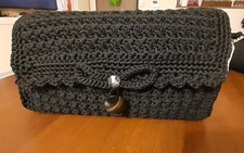 borsa donna artigianale, nero