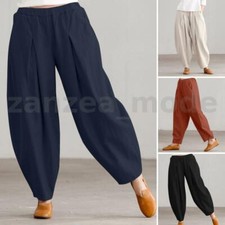 Pantaloni harem donna gamba