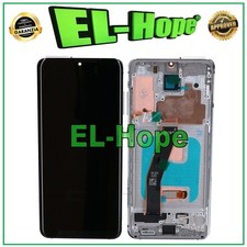 DISPLAY LCD OLED + FRAME PER SAMSUNG GALAXY S20 SM-G980 G981 TOUCH VETRO BIANCO
