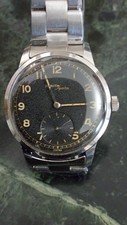 Zenith Military Black Dial Year 1947 Acciaio Very Rare Wold War 2