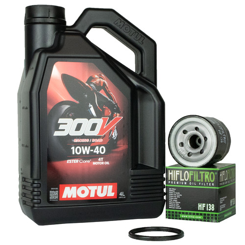 Olio motul 300v 10w40 filtro - 300v,