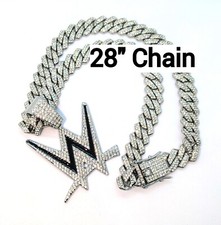 COLLANA GEMMA WWE argento