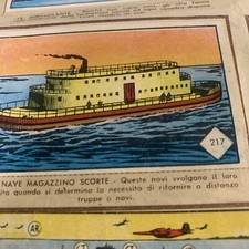 FIGURINA N.217 STORIA DELLE ARMI  ED. LAMPO 1957 OTTIME DA RECUPERO