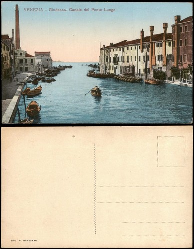 Cartolina venezia giudecca - venezia,