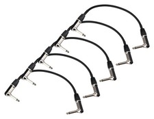 5x Cavo Patch Jack 6,3mm 90