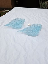 2 Vetri Ricambi Murano FOGLIE Blu La Murrina Turandot