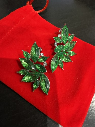 Orecchini finto verde - , smeraldo