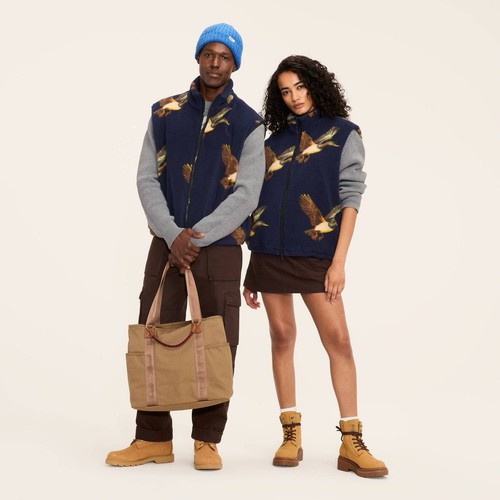Gilet pile con stampa - pile,