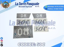 ADESIVI DECALCOMANIA TRATTORE FIAT 50C OM