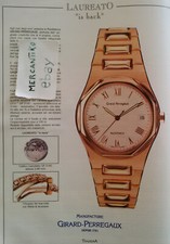 GIRARD PERREGAUX "LAUREATO IS BACK" 1995 RARISSIMA PUBBLICITÀ ADV CLIPPING