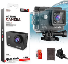 SJ4K Action Cam 4K HD WiFi Videocamera Subacquea EIS 6 Assi 170°Grandangolare Zo