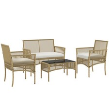 Set Da Giardino In Rattan Da 4
