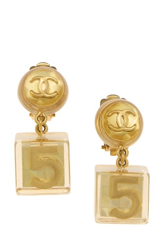 Chanel gold acrylic - gold,