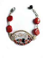 bracciale tecnica wire, con