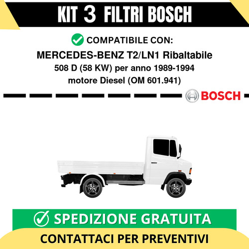 Kit bosch filtri tagliando - bosch, 3