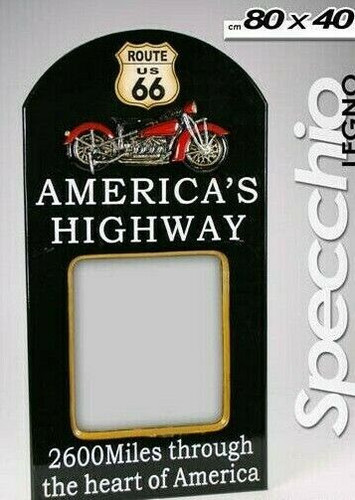 Specchio parete route 66 - da,