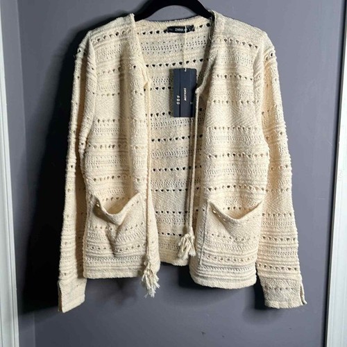 Nwt zara ivory - ivory, cardigan