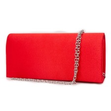 Pochette elegante raso rossa