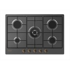 con difetti - CANDY O-CHW74WGTGH PIANO COTTURA 75CM 5 FUOCHI A GAS ANTRACITE