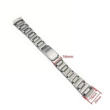 NEW 19MM STAINLESS SOLID BRACELET VINTAGE POGUE 6139-6002/6005 CHRONOGRAPH WATCH