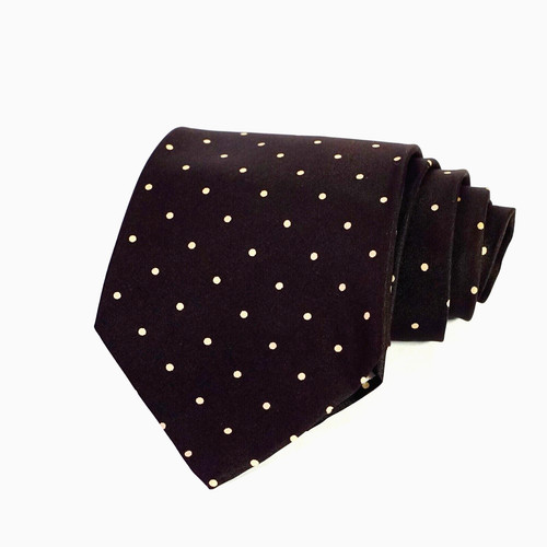 Cravatta seta marrone brown - cravatta,