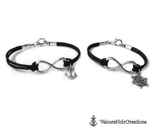 Coppia bracciali infinito uomo