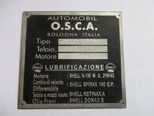 Targa osca fiat 1500 - targa,