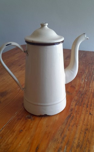 Antica caffettiera smaltata - antica,