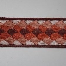 7M di PASSAMANERIA ITALIANA/BORDO, originale 1970, 100% viscosa, lavori creativi