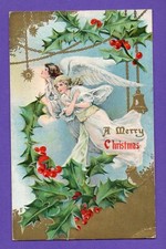 NATALE DUE ANGELI CARTOLINA