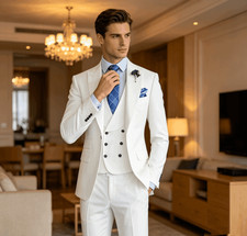 Gilet completo uomo elegante