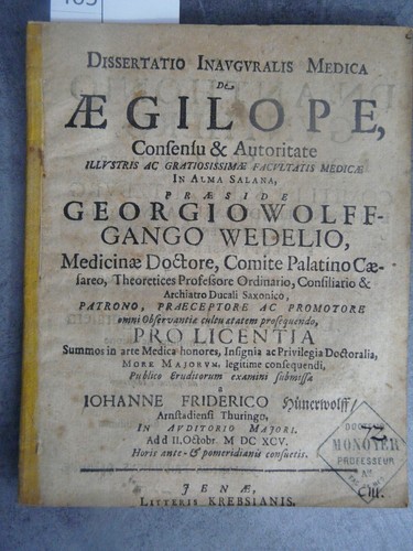 Johanne friderico aegilope - friderico,