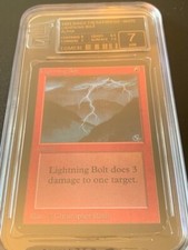 ALPHA lighting bolt graded NM