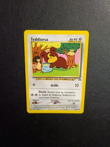 Carte pokémon teddiursa - carte,