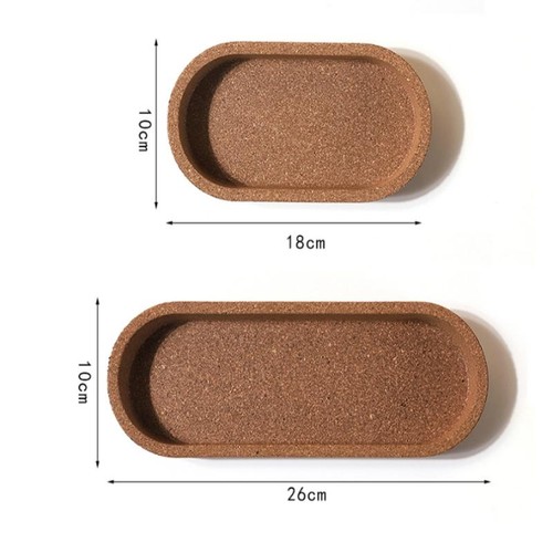 Storage tray cork tea cup - storage,