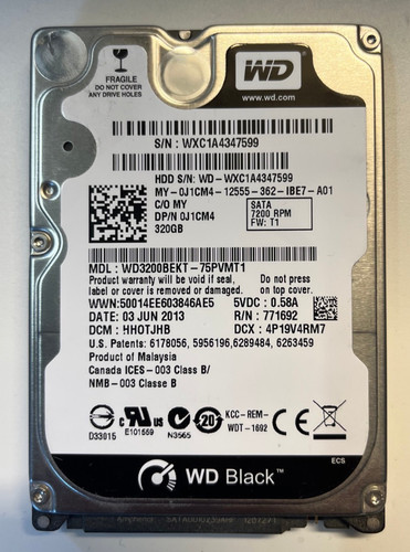 Western digital hdd 320gb - hdd,