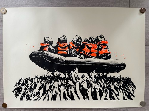 Barca gonfiabile per migranti