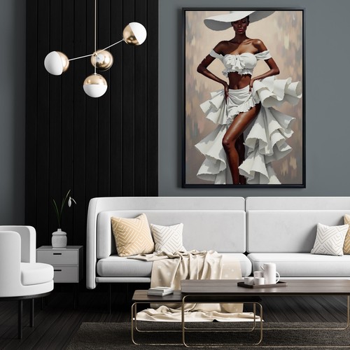 Elegante arte donna nera moda - arte, nera,