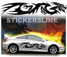 Adesivi DRAGO tribale per