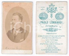 1875 ca SIENA Ritratto di Enrico SERPI - Foto Paolo LOMBARDI CDV