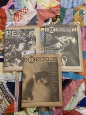 RE/SEARCH MAGAZINE V Vale. Issues 1, 2, & 3. Throbbing Gristle.
