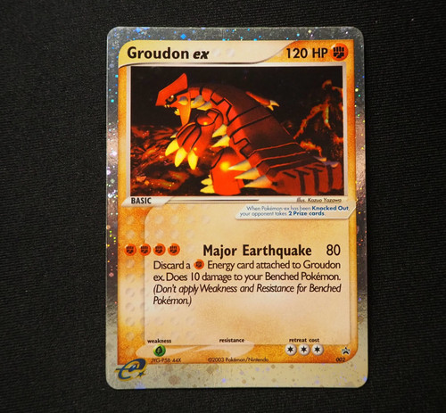 Groudon holo black star - ex,