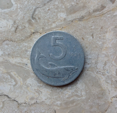 Lire 1954 italia delfino - 5, e