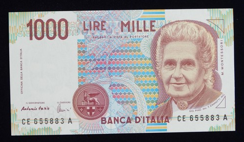 1990 italy 1000 lire banknote - lire,