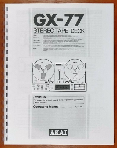 Akai reel to tape - gx-77,