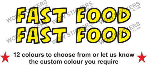 Adesivi fast food - adesivi,