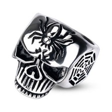 Men's Ring Solid Steel Skull